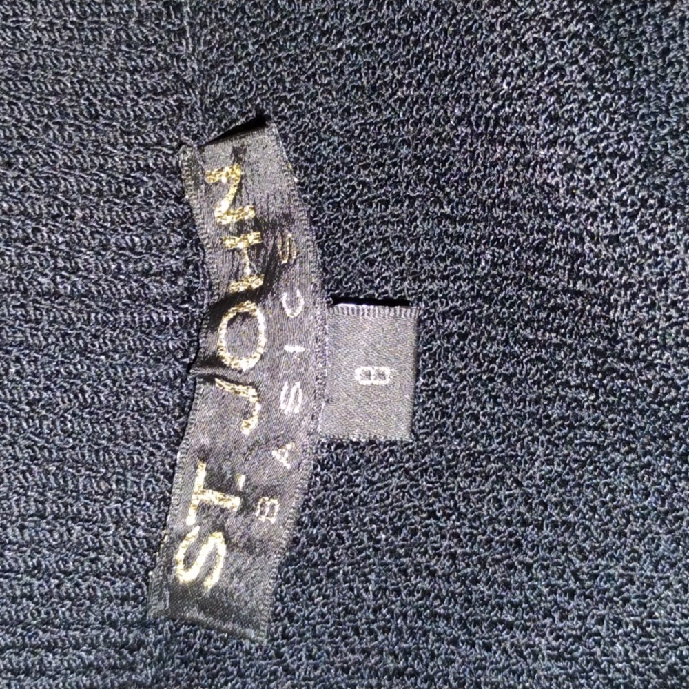 St John Evening Full Length Basic Black With Side… - image 2